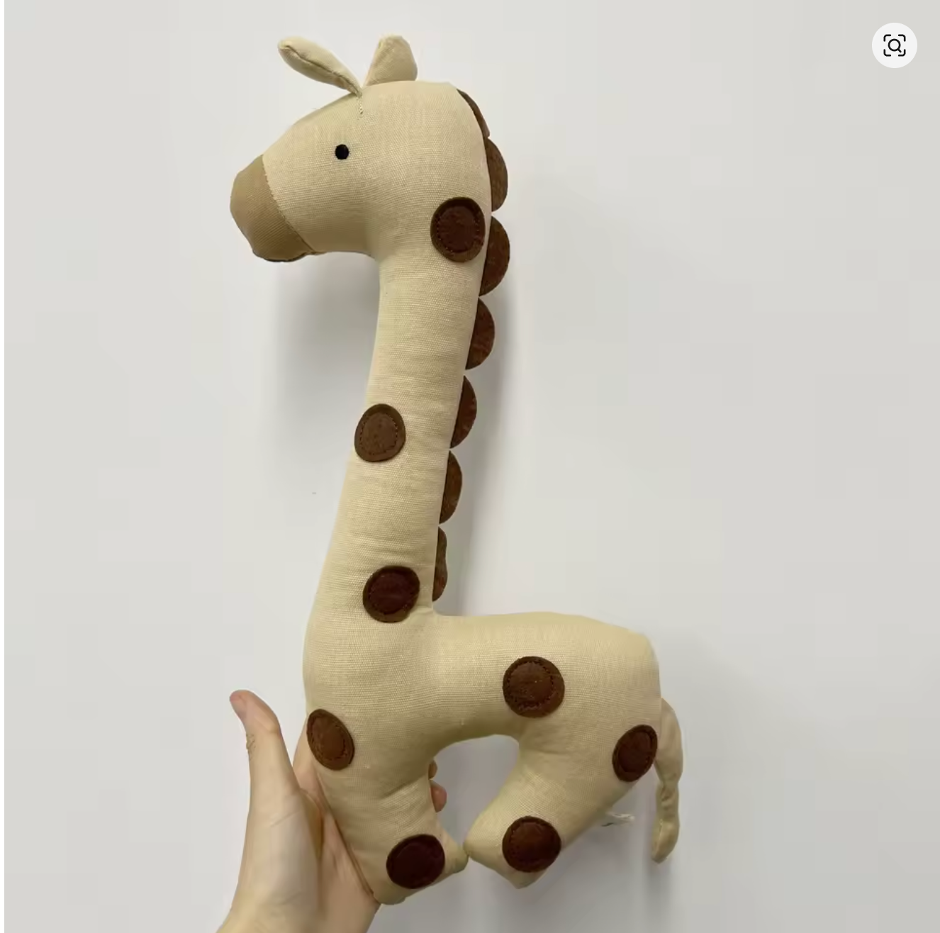 doudou bebe animal girafe fond blanc