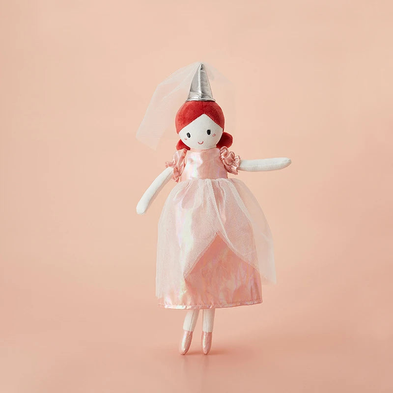 doudou bébé ballerine fille plein pied poupée fée robe rose chapeau voile