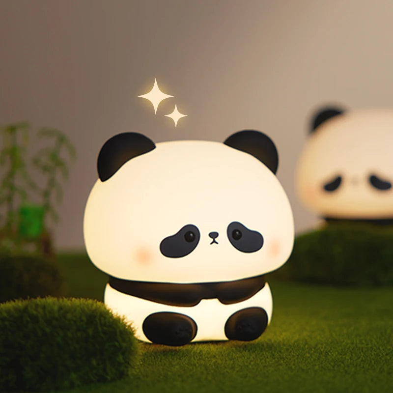 veilleuse enfant panda mignon lumineux gazon synthétique